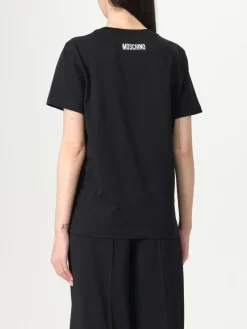 T-shirt in cotone con slogan Moschino Couture