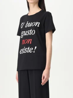 T-shirt in cotone con slogan Moschino Couture