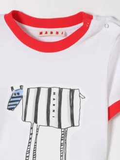 T-shirt in cotone con stampa grafica Marni