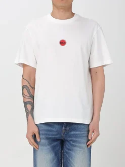 T-shirt in cotone con stampa logo Hugo