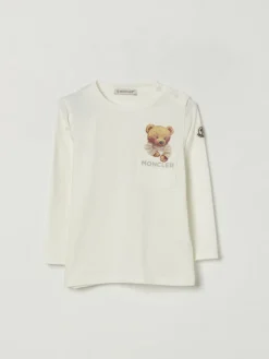 T-shirt in cotone con stampa Teddy Moncler