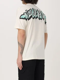 T-shirt in cotone con stampa logo Disclaimer