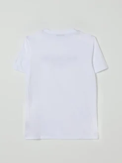 T-shirt in cotone con stampa logo Balmain