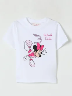 T-shirt in cotone con stampa logo Mc2 Saint Barth