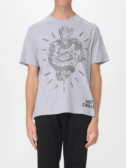 T-shirt in cotone con stampa grafica Just Cavalli