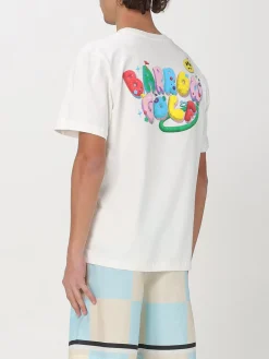 T-shirt in cotone con stampa logo multicolor Barrow