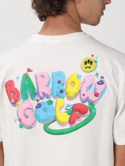 T-shirt in cotone con stampa logo multicolor Barrow