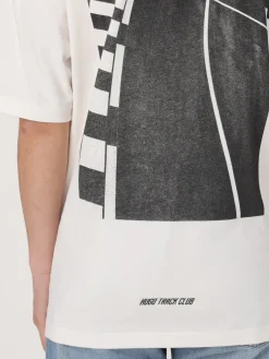 T-shirt in cotone con stampa grafica Hugo