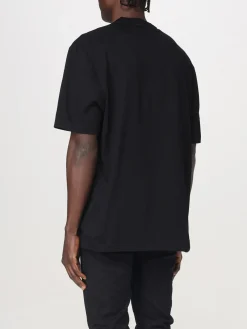 T-shirt in cotone con stampa grafica Versace