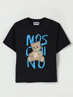 T-shirt in cotone con stampa Teddy Bear Moschino