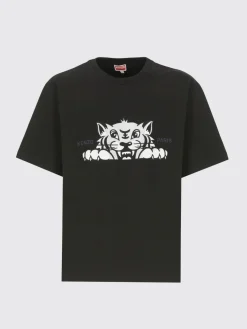 T-shirt in cotone con stampa Tiger Kenzo