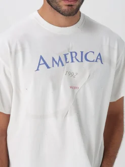 T-shirt in cotone con stampa America 1992 Recto