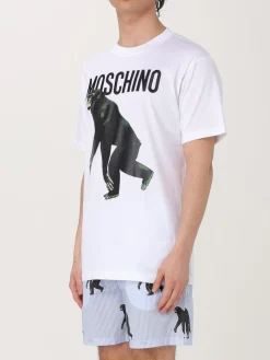 T-shirt in cotone con stampa grafica Moschino Couture