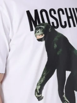 T-shirt in cotone con stampa grafica Moschino Couture