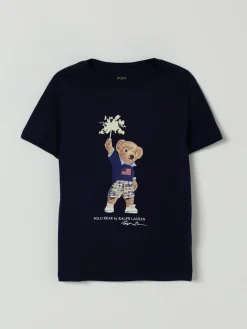 T-shirt in cotone con stampa Orso Polo Ralph Lauren