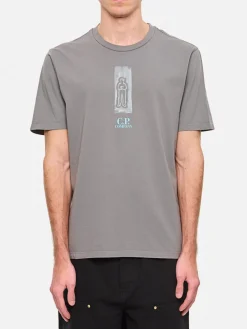 T-shirt in cotone con stampa grafica C.P. Company