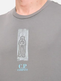 T-shirt in cotone con stampa grafica C.P. Company