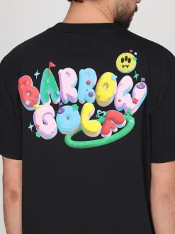 T-shirt in cotone con stampa logo multicolor Barrow