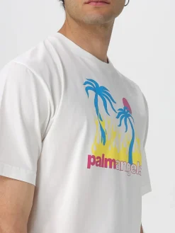 T-shirt in cotone con stampa grafica Palm Angels