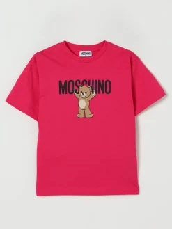 T-shirt in cotone con stampa Teddy Moschino