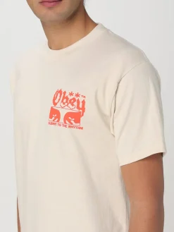 T-shirt in cotone con stampa grafica Obey