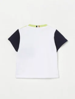 T-shirt in cotone con stampa logo Boss
