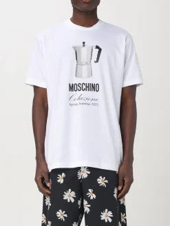 T-shirt in cotone con stampa grafica Moschino Couture
