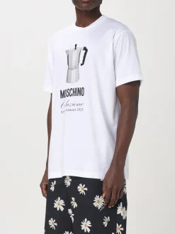 T-shirt in cotone con stampa grafica Moschino Couture