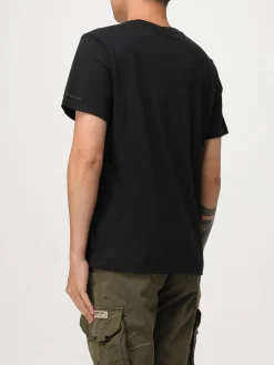 T-shirt in cotone con toppa Moose Knuckles