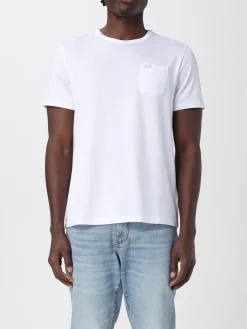 T-shirt in cotone con toppa SUN68