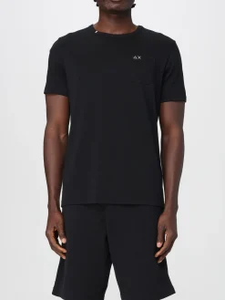 T-shirt in cotone con toppa SUN68