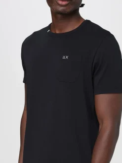 T-shirt in cotone con toppa SUN68