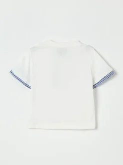 T-shirt in cotone con toppa Fay Junior