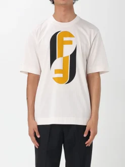 T-shirt in cotone FF Fendi