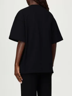 T-shirt in cotone over con logo Jil Sander
