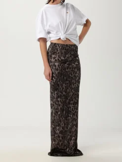 T-shirt in cotone over con logo Fiorucci