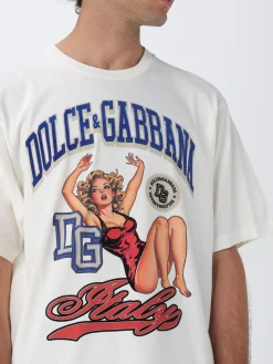 T-shirt in cotone stampata Dolce & Gabbana
