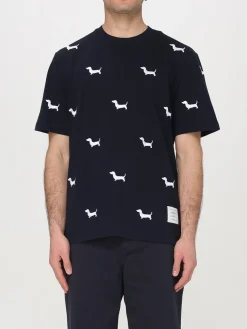 T-shirt in cotone stampata Thom Browne