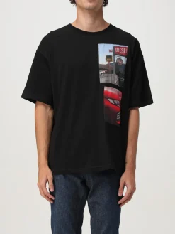 T-shirt in cotone stampata Diesel