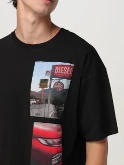 T-shirt in cotone stampata Diesel