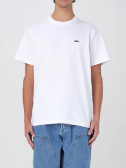 T-shirt in cotone stampata Obey