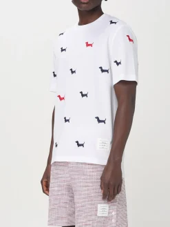 T-shirt in cotone stampata Thom Browne
