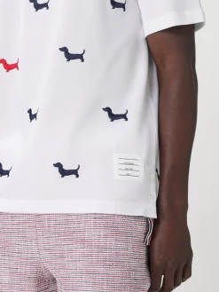 T-shirt in cotone stampata Thom Browne