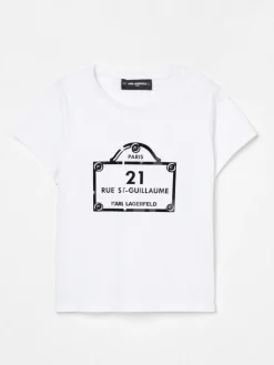 T-shirt in cotone stampata Karl Lagerfeld Kids