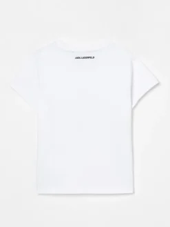 T-shirt in cotone stampata Karl Lagerfeld Kids
