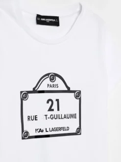 T-shirt in cotone stampata Karl Lagerfeld Kids