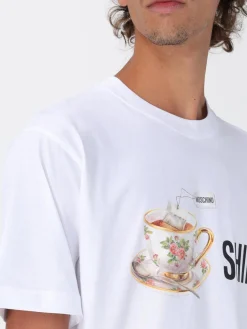 T-shirt in cotone stampata Moschino Couture