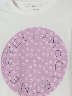 T-shirt in cotone stampata Stella McCartney Kids