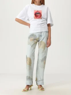 T-shirt in cotone stampata Fiorucci
