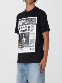 T-shirt in cotone stampata Moschino Couture